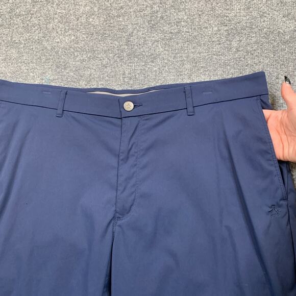 Original Penguin Pants Mens 36 Navy Blue Stretch Nylon Quick Dry Golf Chino - Picture 3 of 10